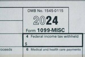Contract Worker 1099 MISC tax form