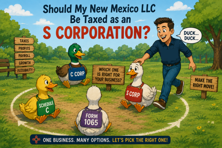 Should My New Mexico LLC Be Taxed as an S Corporation?