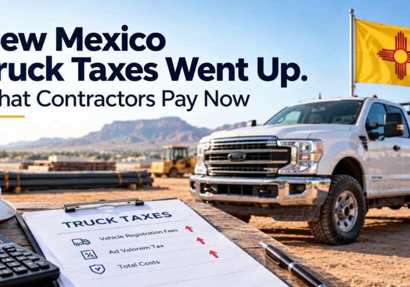 Blog Cover image for Truck Taxes in New Mexico by Arsenault CPA Firm